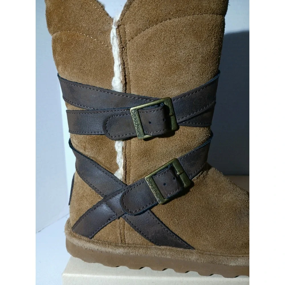 BearPaw Shelby 2012W Hickory II Women's Size 6 Wool Sheep‎ Skin #1398